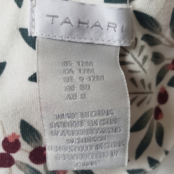 TAHARI Cream W/Gold Thread Detial  Double Breasted Winter Coat 12mon - Picture 4 of 7